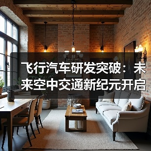 飞行汽车研发突破:未来空中交通新纪元开启 飞行汽车研发突破:未来空中交通新纪元开启