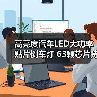 高亮度汽车LED大功率贴片倒车灯 63颗芯片持久耐用