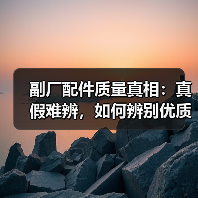 副厂配件质量真相:真假难辨,如何辨别优质产品? 副厂配件质量真相:真假难辨,如何辨别优质产品?