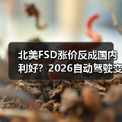 北美FSD涨价反成国内利好？2026自动驾驶变革暗藏玄机