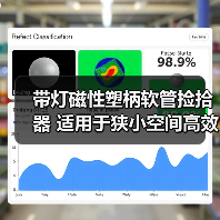 带灯磁性塑柄软管捡拾器 适用于狭小空间高效拾取