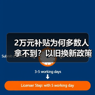 2万元补贴为何多数人拿不到?以旧换新政策落地难题分析 2万元补贴为何多数人拿不到?以旧换新政策落地难题分析