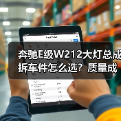 奔驰E级W212大灯总成拆车件怎么选？质量成色才是关键