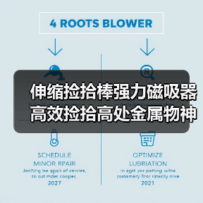 伸缩捡拾棒强力磁吸器 高效捡拾高处金属物神器