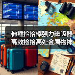 伸缩捡拾棒强力磁吸器 高效捡拾高处金属物神器