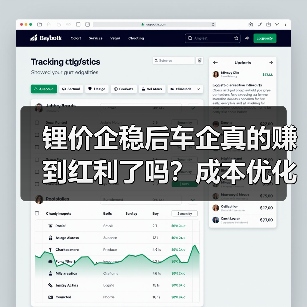 锂价企稳后车企真的赚到红利了吗？成本优化或成市场拐点