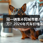 同一辆车不同城市差2.8万?2026年汽车价格差异背后的真相 同一辆车不同城市差2.8万?2026年汽车价格差异背后的真相