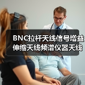 BNC拉杆天线信号增益伸缩天线频谱仪器天线电煤机天线695MM长天线