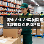 奥迪 A4L A4导航膜 钢化玻璃膜 保护膜贴膜 屏幕防护钢化膜新款