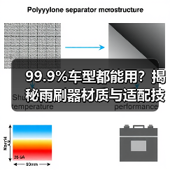 99.9%车型都能用?揭秘雨刷器材质与适配技术 99.9%车型都能用?揭秘雨刷器材质与适配技术