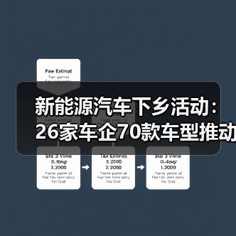新能源汽车下乡活动：26家车企70款车型推动乡村绿色出行