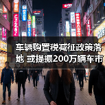 车辆购置税减征政策落地 或提振200万辆车市增量 车辆购置税减征政策落地 或提振200万辆车市增量
