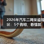2026年汽车二网渠道现状：5个真相，看懂就能少走3年弯路