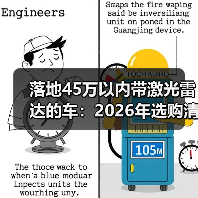 落地45万以内带激光雷达的车:2026年选购清单与避坑指南 落地45万以内带激光雷达的车:2026年选购清单与避坑指南
