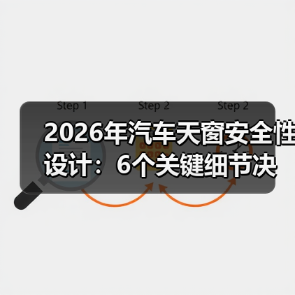 2026年汽车天窗安全性设计:6个关键细节决定你头顶那块玻璃靠不靠谱 2026年汽车天窗安全性设计:6个关键细节决定你头顶那块玻璃靠不靠谱