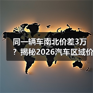 同一辆车南北价差3万?揭秘2026汽车区域价格差异真相 同一辆车南北价差3万?揭秘2026汽车区域价格差异真相