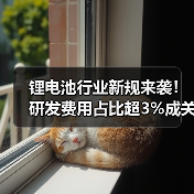 锂电池行业新规来袭!研发费用占比超3%成关键 锂电池行业新规来袭!研发费用占比超3%成关键