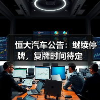 恒大汽车公告:继续停牌,复牌时间待定 恒大汽车公告:继续停牌,复牌时间待定