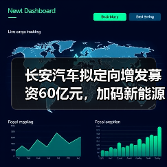 长安汽车拟定向增发募资60亿元,加码新能源与智能化研发 长安汽车拟定向增发募资60亿元,加码新能源与智能化研发