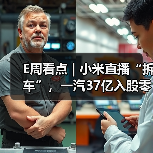 E周看点 | 小米直播“拆车”,一汽37亿入股零跑 E周看点 | 小米直播“拆车”,一汽37亿入股零跑